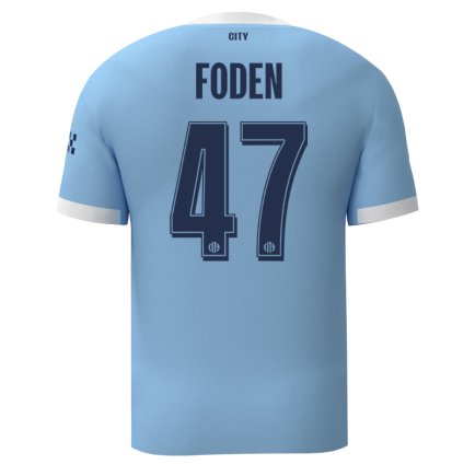 Новая Футболка Манчестер Сити Фоден 47 (Manchester City Foden 47) 2025-2026 игровая/повседневная 16257611 цвет: голубой