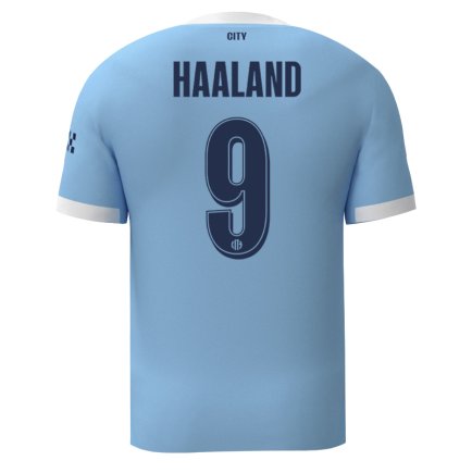 Новая Футбольная форма Манчестер Сити Холанд 9 (Manchester City Haaland 9) 2025-2026 игровая/повседневная 16257711 цвет: голубой