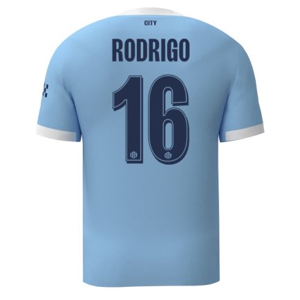 Новая Футбольная форма Манчестер Сити Родриго 16 (Manchester City Rodrigo 16) 2025-2026 игровая/повседневная 16257911 цвет: голубой