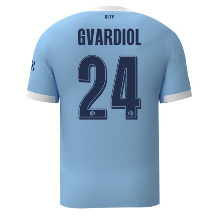 Новая Футбольная форма Манчестер Сити Гвардиол 24 (Manchester City Gvardiol 24) 2025-2026 игровая/повседневная 16258111 цвет: голубой