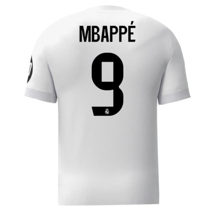 Новая Футболка Реал Мадрид Мбаппе 9 (Real Madrid Mbappe 9) 2025-2026 игровая/повседневная 15243910-1 цвет: белый