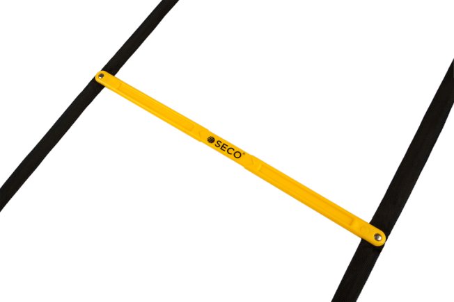 Драбина координаційна тренувальна бігова складна SECO 12 сходинок 5,1 м колір: жовтий