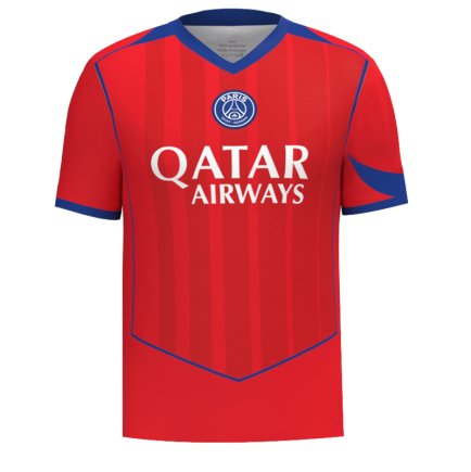 Новая Футболка ПСЖ Хакими 2 (PSG Hakimi 2) 2025-2026 игровая/повседневная 16260902 цвет: красный