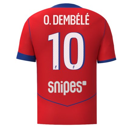 Новая Футболка ПСЖ Дембеле 10 (PSG Dembele 10) 2025-2026 игровая/повседневная 16261102 цвет: красный