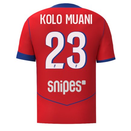 Нова Футбольная форма ПСЖ Коло Муані 23 (PSG Kolo Muani 23) 2026 ігрова/повсякденна 16261202 колiр: червоний