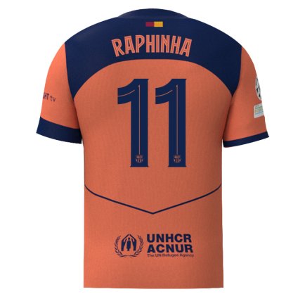 Новая Футболка Барселона Рафинья 11 (Barcelona Raphinha 11) 2025-2026 игровая/повседневная 16263705 цвет: оранжевый