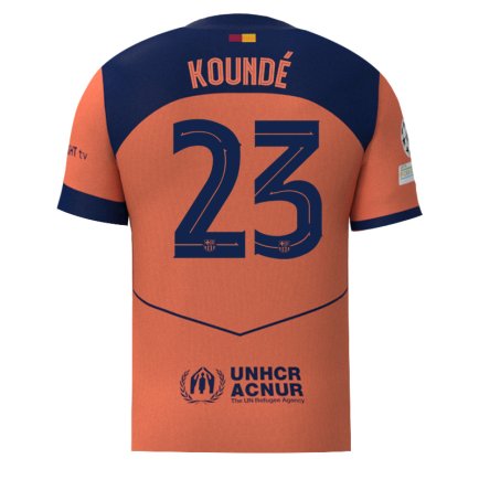 Новая Футболка Барселона Кунде 23 (Barcelona Kounde 23) 2025-2026 игровая/повседневная 16263505 цвет: оранжевый