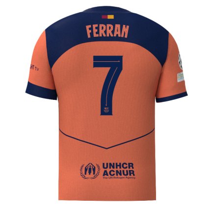 Новая Футболка Барселона Ферран 7 (Barcelona Ferran 7) 2025-2026 игровая/повседневная 16263905 цвет: оранжевый