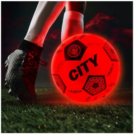 М'яч футбольний зі світлодіодним підсвічуванням Manchester City FC Манчестер Сіті розмір 5