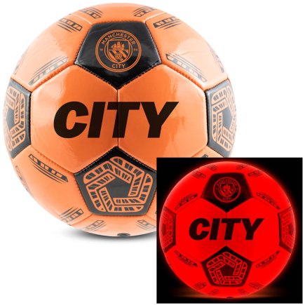 М'яч футбольний зі світлодіодним підсвічуванням Manchester City FC Манчестер Сіті розмір 5