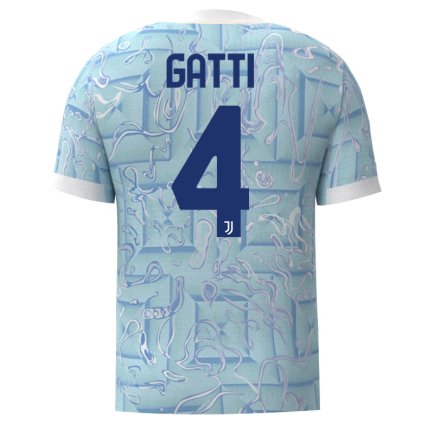 Новая Футбольная форма Ювентус Гатти 4 (Juventus Gatti 4) 2025-2026 игровая/повседневная 16266811 цвет: голубой