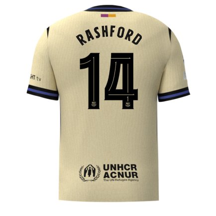 Новая Футболка Барселона Рашфорд 14 (Barcelona Rashford 14) 2025-2026 игровая/повседневная 16267703 цвет: желтый