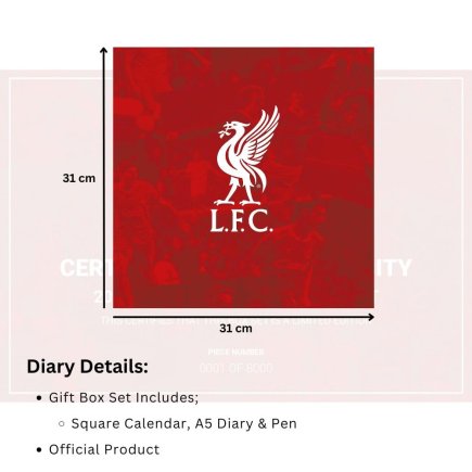 Подарунковий набір музичний з календарем та щоденником Ліверпуль Liverpool FC 2026