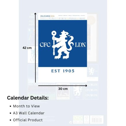 Календар ФК Челсі Chelsea FC А3 2026