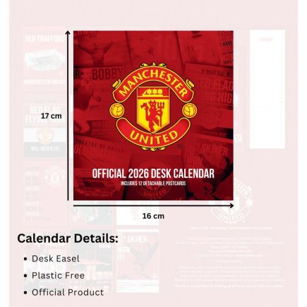 Календарь настольный Manchester United FC Манчестер Юнайтед ФК 2026