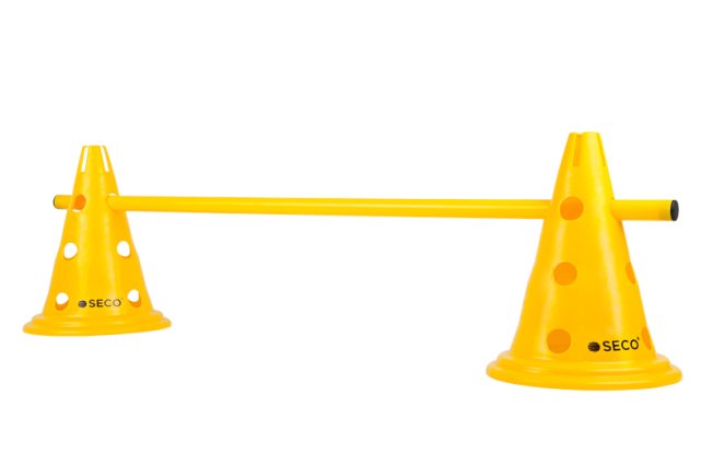 Конус тренировочный SECO с отверстиями 30 см цвет: желтый