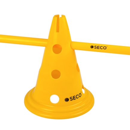Конус тренировочный SECO с отверстиями 30 см цвет: желтый