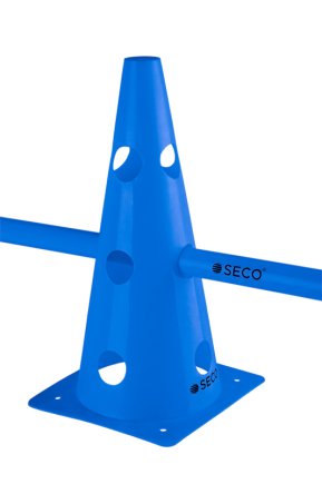 Конус тренувальний SECO з отворами 32 см колір: синій