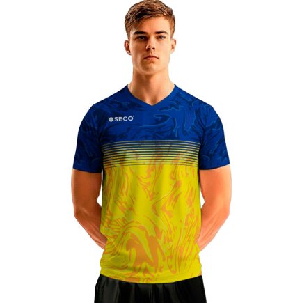 Футболка игровая SECO Laura 22221351 цвет: желто-синий