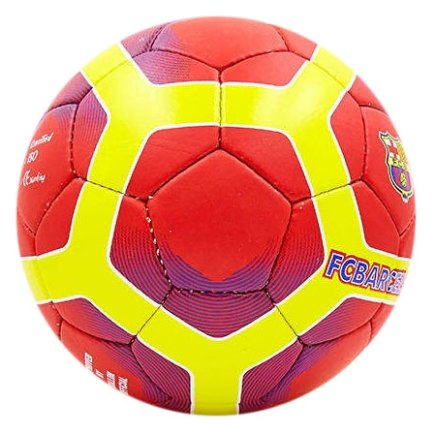 Мяч футбольный Барселона Barcelona размер 5 цвет: жёлтый/красный