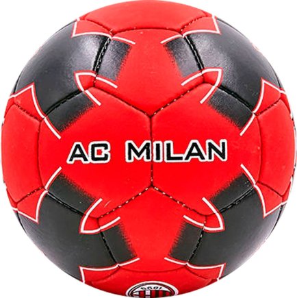 Мяч футбольный AC Milan цвет: черный/красный размер 5