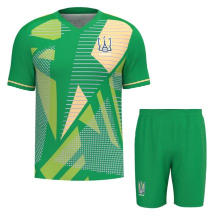 Новая Вратарская футбольная форма Украина Трубин 12 (Ukraine Trubin 12) 2025-2026 игровая/повседневная 16270107 цвет: зеленый