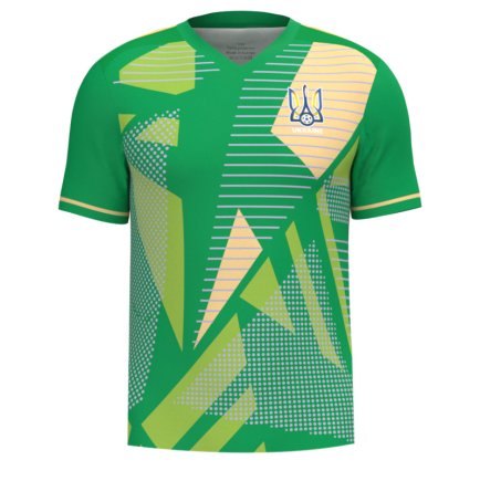 Новая Вратарская футболка Украина Лунин 13 (Ukraine Lunin 1) 2025-2026 игровая/повседневная 16270407 цвет: зеленый