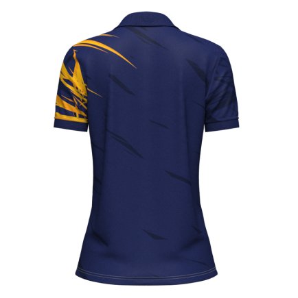 Футболка Поло SECO Meteor 25241005 женская цвет: темно-синий/оранжевый