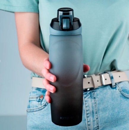 Пляшка для води Kite 760 мл K24-1200-1 колір: сірий
