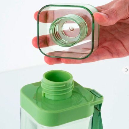 Бутылка для воды Kite квадратная 550 мл K24-1209-2 цвет: зеленый