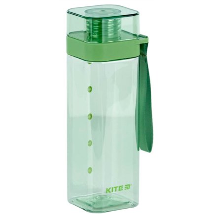 Бутылка для воды Kite квадратная 550 мл K24-1209-2 цвет: зеленый