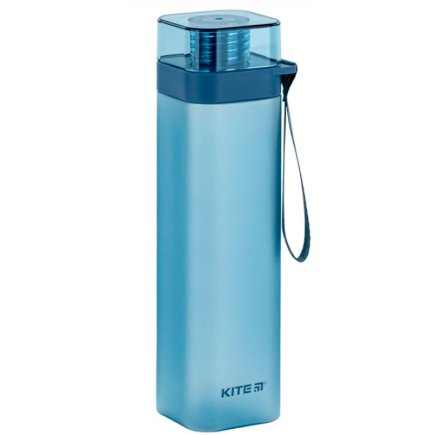 Пляшка для води Kite квадратна 700 мл K24-1210-1 колір: синій