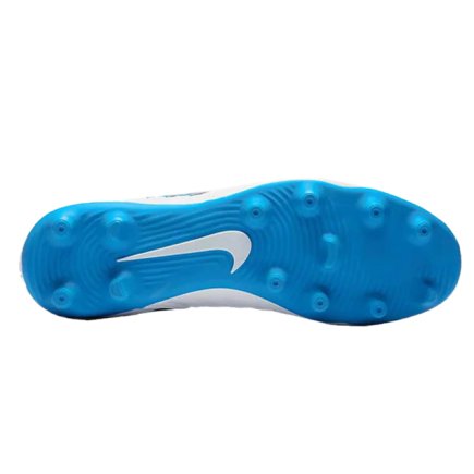 Бутси Nike Tiempo LEGEND 7 CLUB FG AH7251-107 колір: білий/блакитний