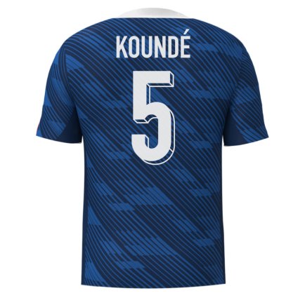 Новая Футболка сборная Франции Кунде 5 Чемпионат Мира 2026 (Kounde 5 World Cup 2026) игровая/повседневная 16272404 цвет: синий