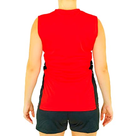 Форма волейбольная женская цвет: красный/черный