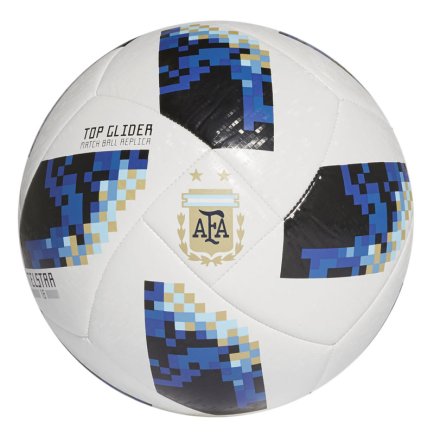 Мяч футбольный Adidas Аргентина FIFA World Cup CE9970 цвет: белый/черный размер 5 (официальная гарантия)