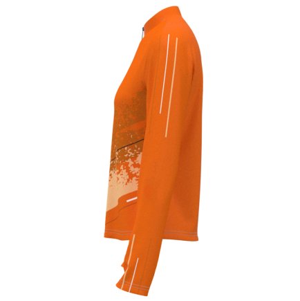 Кофта спортивна SECO Astrada 26315305 жіноча колір: помаранчевий (коротка блискавка)