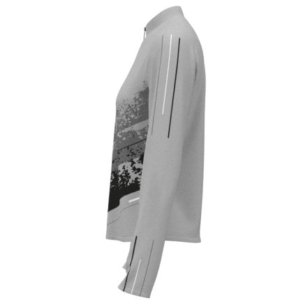 Кофта спортивная SECO Astrada 26315313 женская цвет: серый (короткая молния)