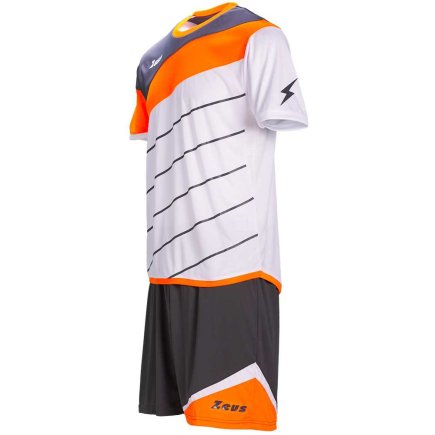 Футбольная форма Zeus KIT LYBRA UOMO Z00232 цвет: черный/белый/оранжевый