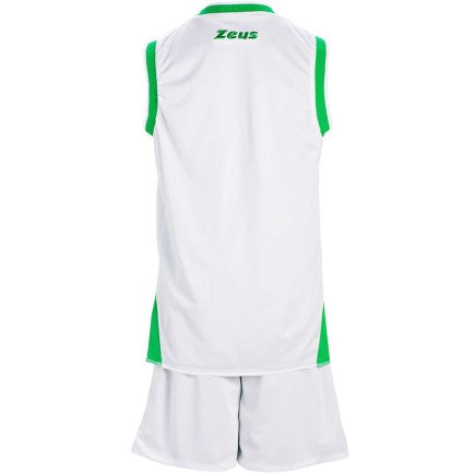 Баскетбольная форма Zeus KIT DOBLO двухсторонняя Z00684 цвет: белый/зеленый