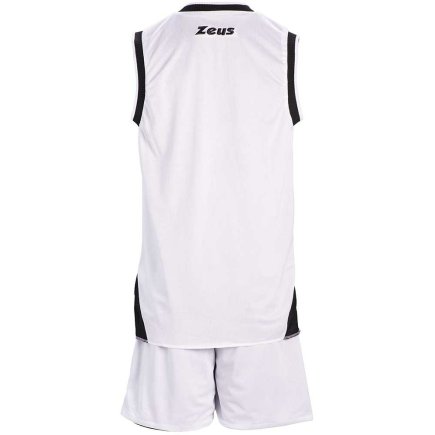 Баскетбольна форма Zeus KIT DOBLO двостороння Z00683 колір: білий/чорний
