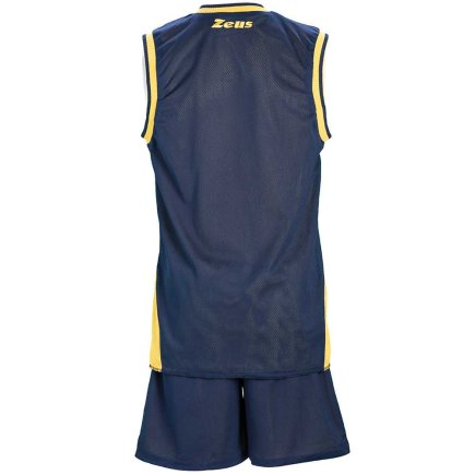 Баскетбольная форма Zeus KIT DOBLO двухсторонняя Z00682 цвет: темно-синий/желтый