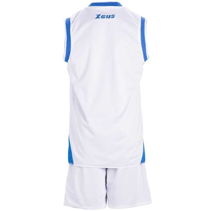 Баскетбольная форма Zeus KIT DOBLO двухсторонняя Z00508 цвет: белый/голубой