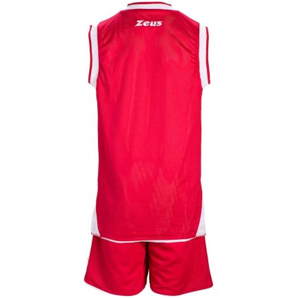 Баскетбольна форма Zeus KIT DOBLO двостороння Z00680 колір: білий/червоний