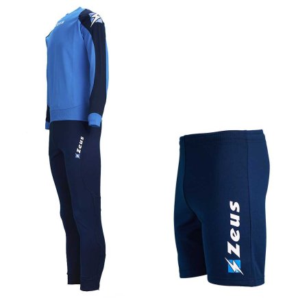 Спортивний костюм Zeus TRIS + Шорти Zeus BERMUDA NAPOLI Z00394 колір: блакитний/синій