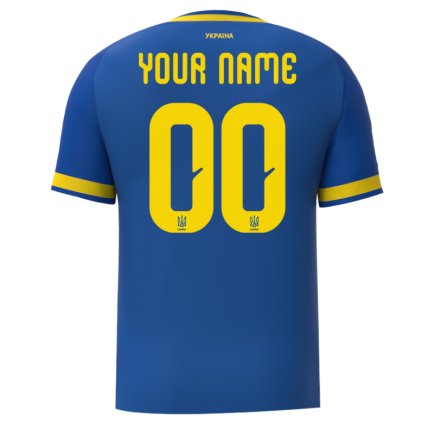 Новая Футболка Украина с гербом 2026 игровая/повседневная 16274604 цвет: синий