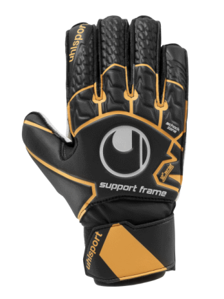 Вратарские перчатки Uhlsport Soft Resist SF 101107701 цвет: чёрный/оранжевый