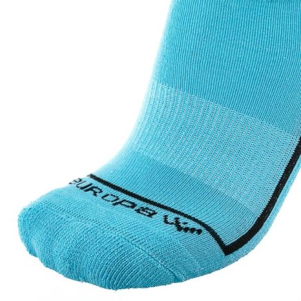 Гетры футбольные Europaw EP-001 с трикотажным носком цвет: голубой