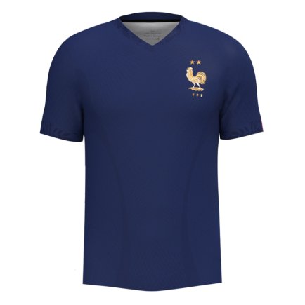 Футболка сборная Франции Чемпионат Мира 2022 (World Cup 2022) игровая/повседневная 102248041-1 цвет: темно-синий