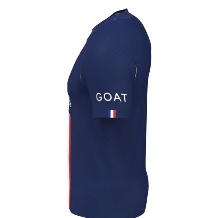 Футболка ПСЖ Мбаппе 7 (PSG Mbappe 7) 2022-2023 игровая/повседневная 10223812-1 цвет: темно-синий